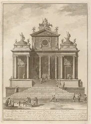 Un templo dedicado a Júpiter, Juno y Minerva, para el Festival de Chinea