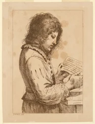 Un niño leyendo