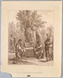 Abraham entreteniendo a tres ángeles