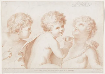 tres putti Principios del dibujo de Cipriani (título de la serie) Rudimentos de dibujo de Cipriani (título de la serie)