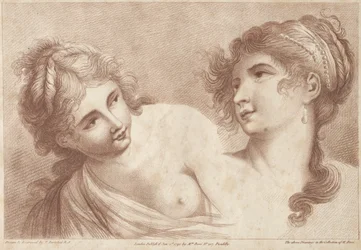 Cabezas de dos mujeres