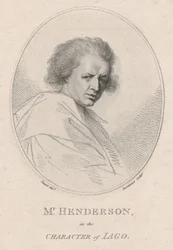 John Henderson en el personaje de Iago en Othello de Shakespeare, 1786