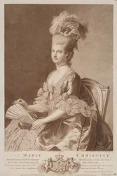 María Cristina, archiduquesa de Austria, casada con Alberto de Sajonia-Teschen, 1782