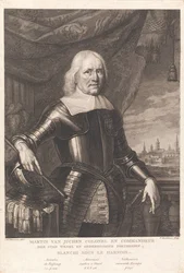 Martin Van Juchen, coronel y comandante de la ciudad de Wesel y sus fortalezas subordinadas, encanecido bajo las armas