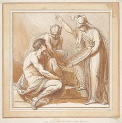 Mercurio, Minerva y Paris