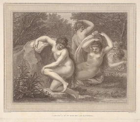 Ninfas y Diana bañándose