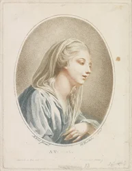 retrato, de, un, mujer Una vestal (título sobre objeto)