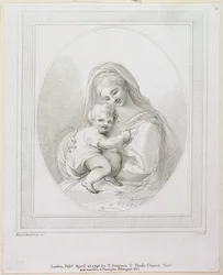 Virgen y Niño, grabado por Luigi Schiavonetti, 1793