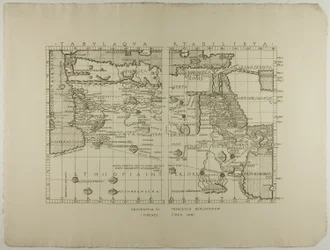 Mapa de Libia, el Medio Oriente y el Norte de África
