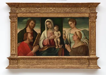 La Virgen y el Niño con los santos y los donantes