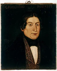 Retrato del joven Gioachino Antonio Rossini (óleo)