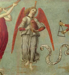 Ángel tocando la gaita (detalle)
