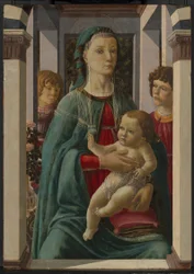 Virgen con el Niño y dos ángeles