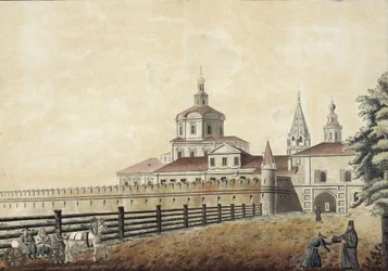 El Monasterio de San Andronik en Moscú, 1780s