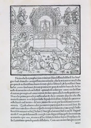 Ninfas con el amante de Polia, ilustración de una copia de 