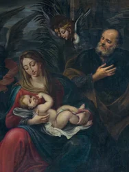 Adoración de los pastores, detalle