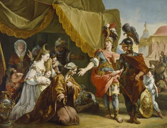 La familia de Darío ante Alejandro
