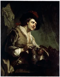 Hombre con una jarra, siglo XVIII