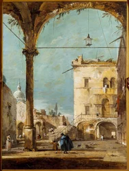 Un pórtico en Venecia