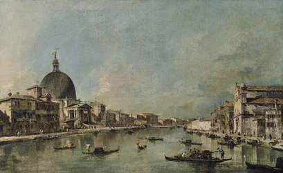 Gran Canal con San Simeone Piccolo y Santa Lucía