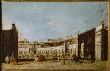 Plaza de San Marcos, Venecia, Italia (óleo sobre lienzo)