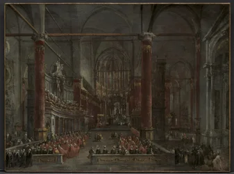 Ceremonia pontifical en SS. Giovanni e Paolo, Venecia, 1782