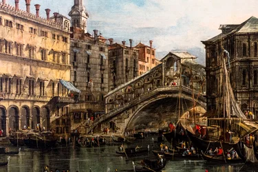 Puente de Rialto, detalle, después de 1754 (óleo sobre lienzo)