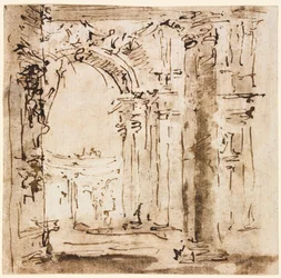 Boceto del laberinto de la Villa Pisani