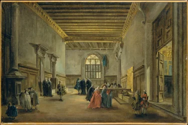 La antesala de la Sala del Maggior Consiglio