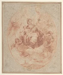 La Virgen y el Niño sosteniendo escapularios, 1712-93