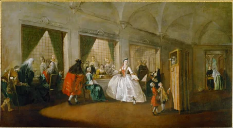 El parlatorio de las monjas de San Zaccaria, Venecia (óleo sobre lienzo)