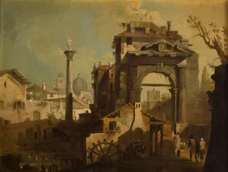 Vista de una ciudad italiana