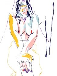 Retrato de desnudo a todo color