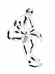 Figura contemplativa sentada