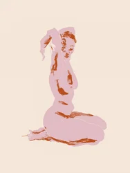 Desnudo femenino sentado