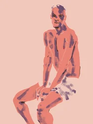 Figura masculina sentada