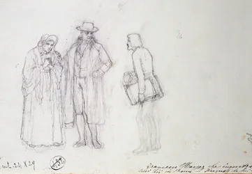 Francesco Hayez encontrándose con su tío y tía en Roma