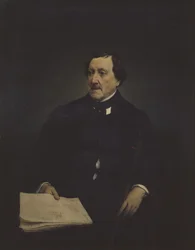 Retrato del compositor Gioachino Antonio Rossini 1792-1868