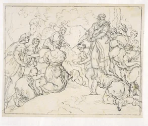 Moisés golpeando la roca