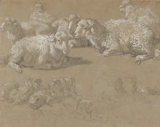 Oveja Reclinada en un Paisaje, 1759-82