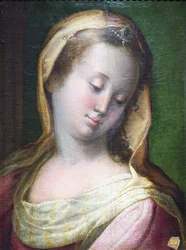 Cabeza de Madonna (óleo sobre lienzo)