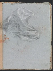 Cuaderno de bocetos de Verona: Estudio de drapeado (página 37)