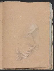 Cuaderno de Bocetos de Verona: Estudio de Drapería página 57, 1760