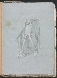 Cuaderno de Bocetos de Verona: Draperado con pie (página 83)