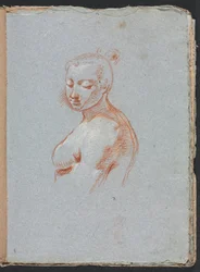 Cuaderno de Bocetos de Verona: Desnudo femenino (página 27)