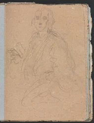 Cuaderno de bocetos de Verona: Caballeros página 55, 1760