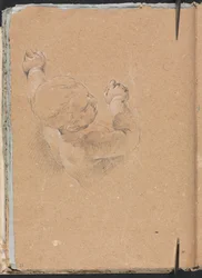 Cuaderno de bocetos de Verona: Putto página 22, 1760