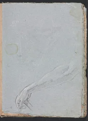 Cuaderno de Bocetos de Verona: Mano derecha (página 7)