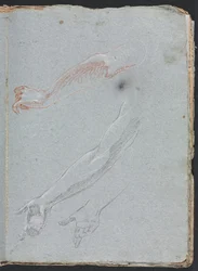Cuaderno de bocetos de Verona: Estudio de manos y brazos página 29