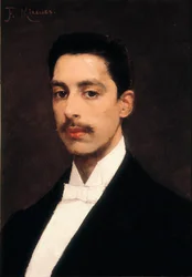 Retrato de Enrique Granados (1867-1916), pianista y compositor español, finales del siglo XIX